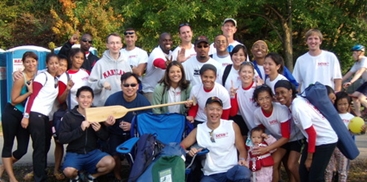 DC DRagon Boat Club at the Philadelphia Dragon Boat Festival, October 2008